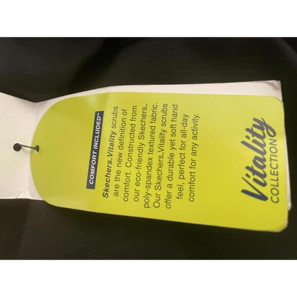 Skechers by Barco Scrub Pants Women's Large Black Vitality Collection Sporty - Picture 3 of 9